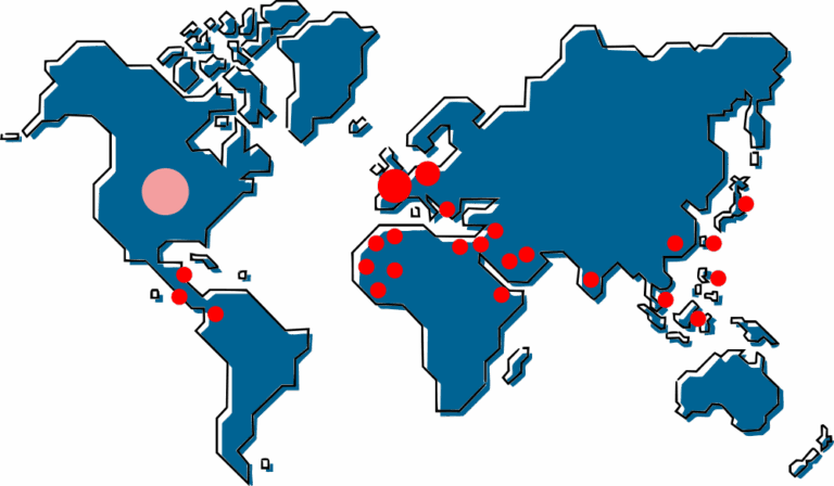 carte monde VIPS